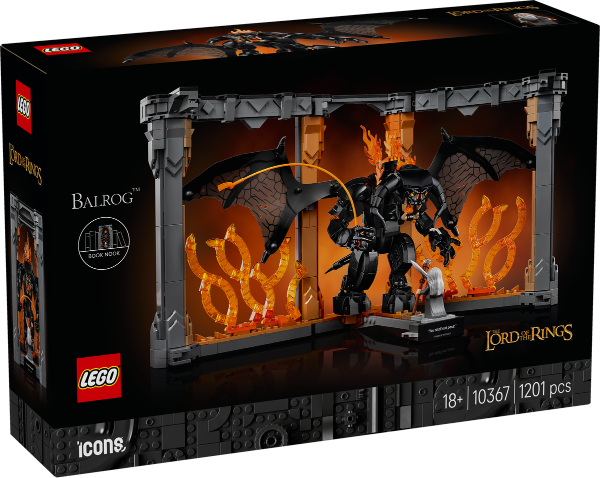 LEGO Icons 10367 The Lord of the Rings: Balrog Book Nook-2