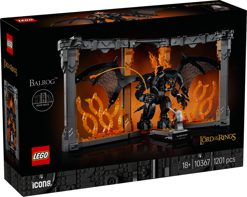 LEGO Icons 10367 The Lord of the Rings: Balrog Book Nook-2