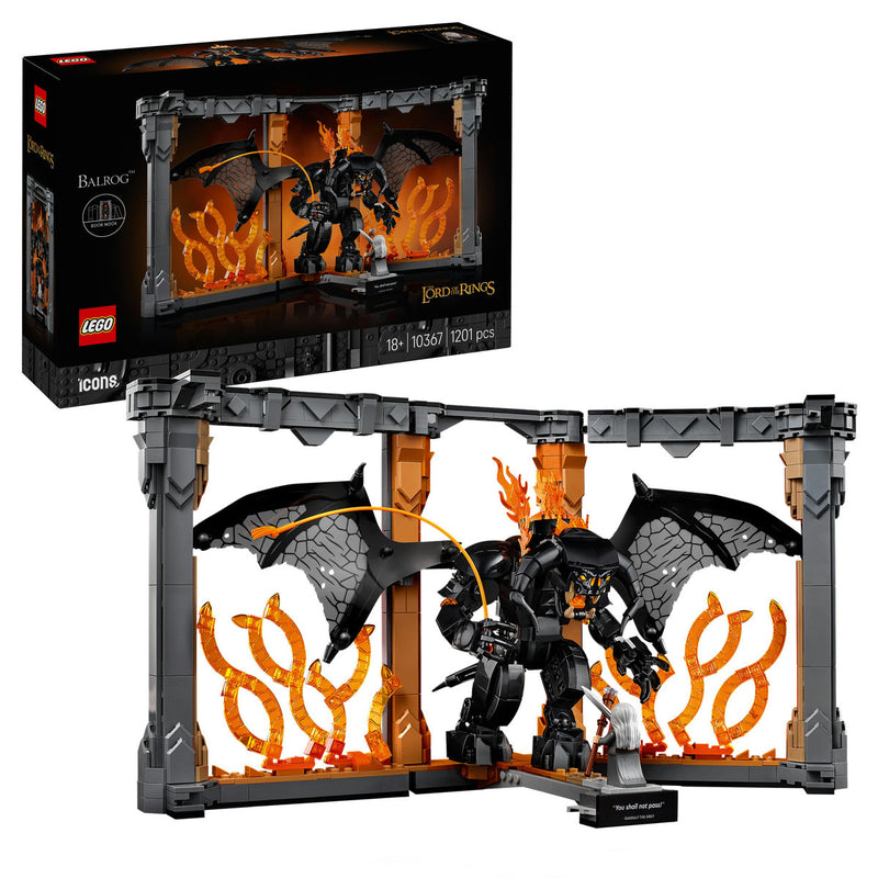 LEGO Icons 10367 The Lord of the Rings: Balrog Book Nook-1