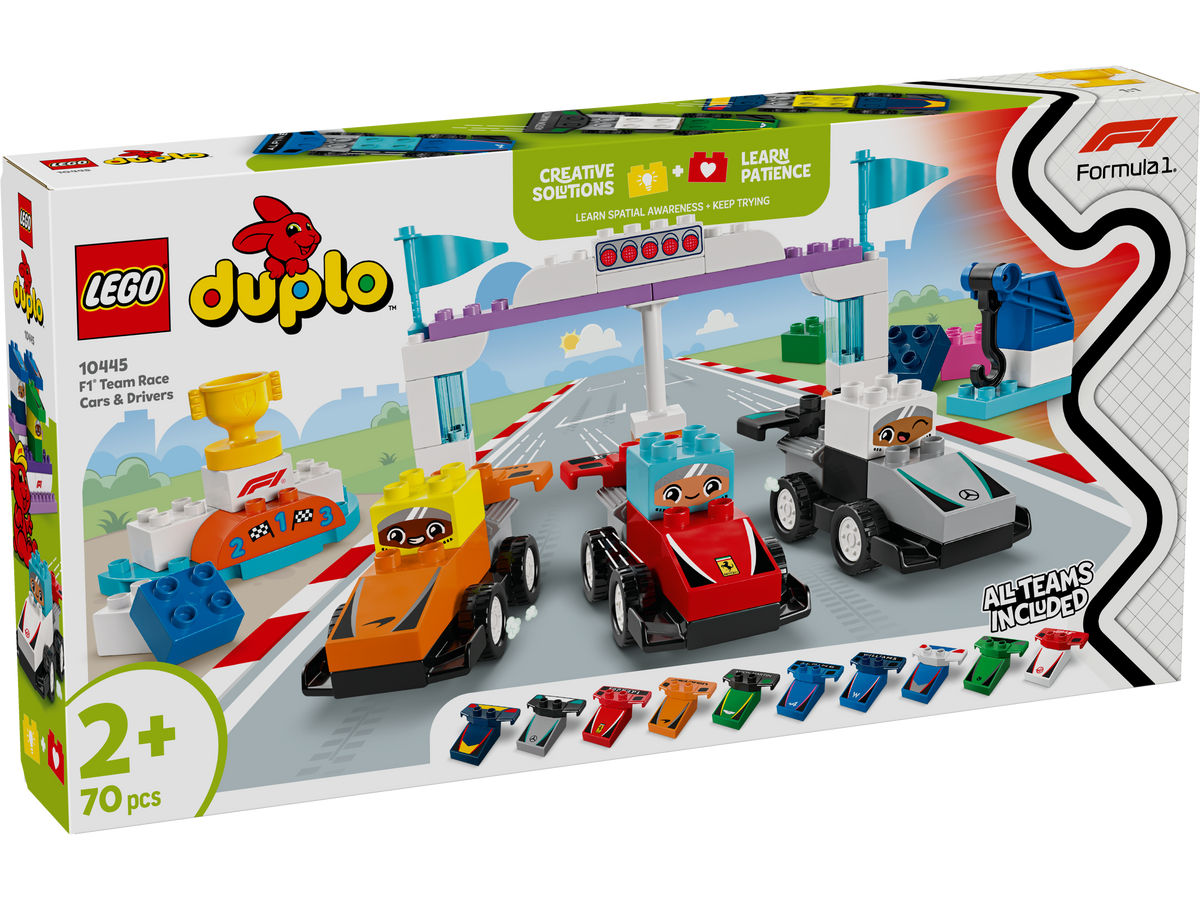 LEGO Duplo 10445 F1 Team Race Cars & Drivers-2
