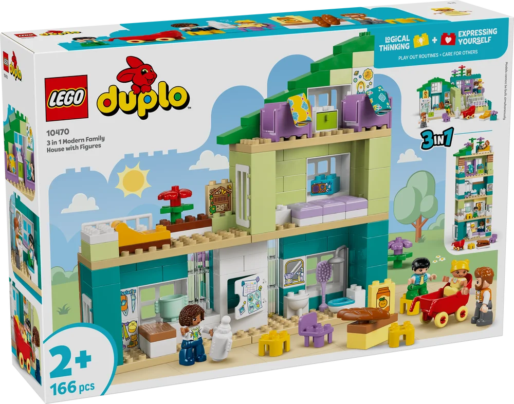 LEGO DUPLO 10470 3 in 1 Modern Family House with Figures-2