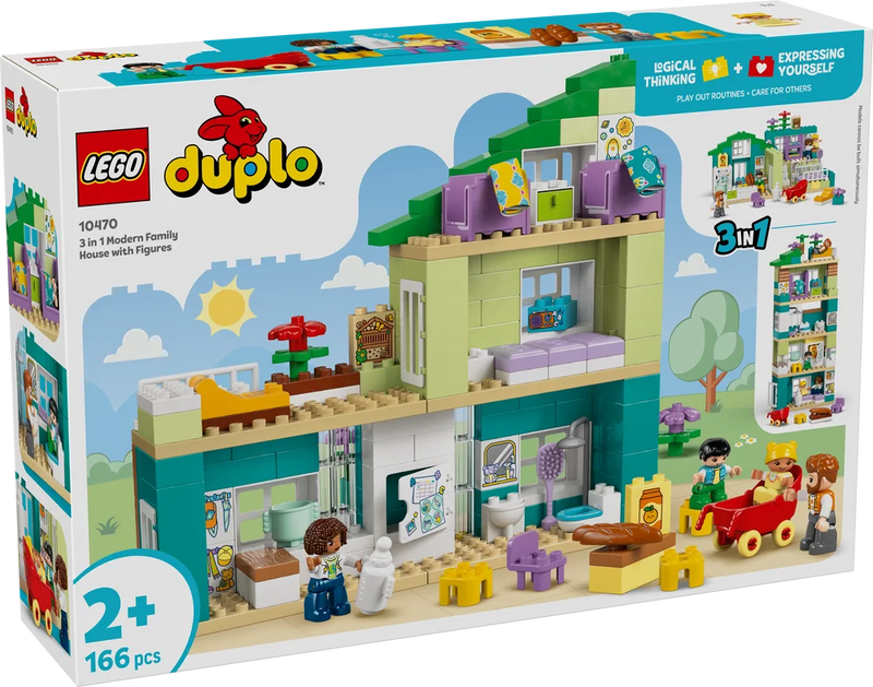 LEGO DUPLO 10470 3 in 1 Modern Family House with Figures-2