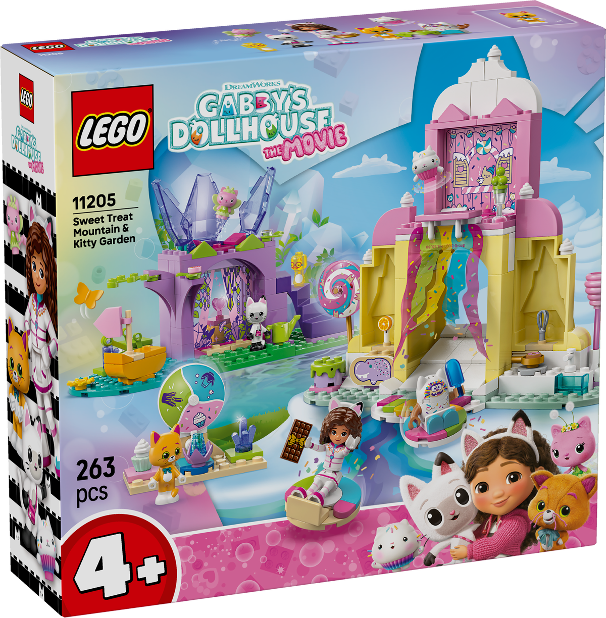 LEGO Gabby's Dollhouse 11205 Sweet Treat Mountain & Kitty Garden-2