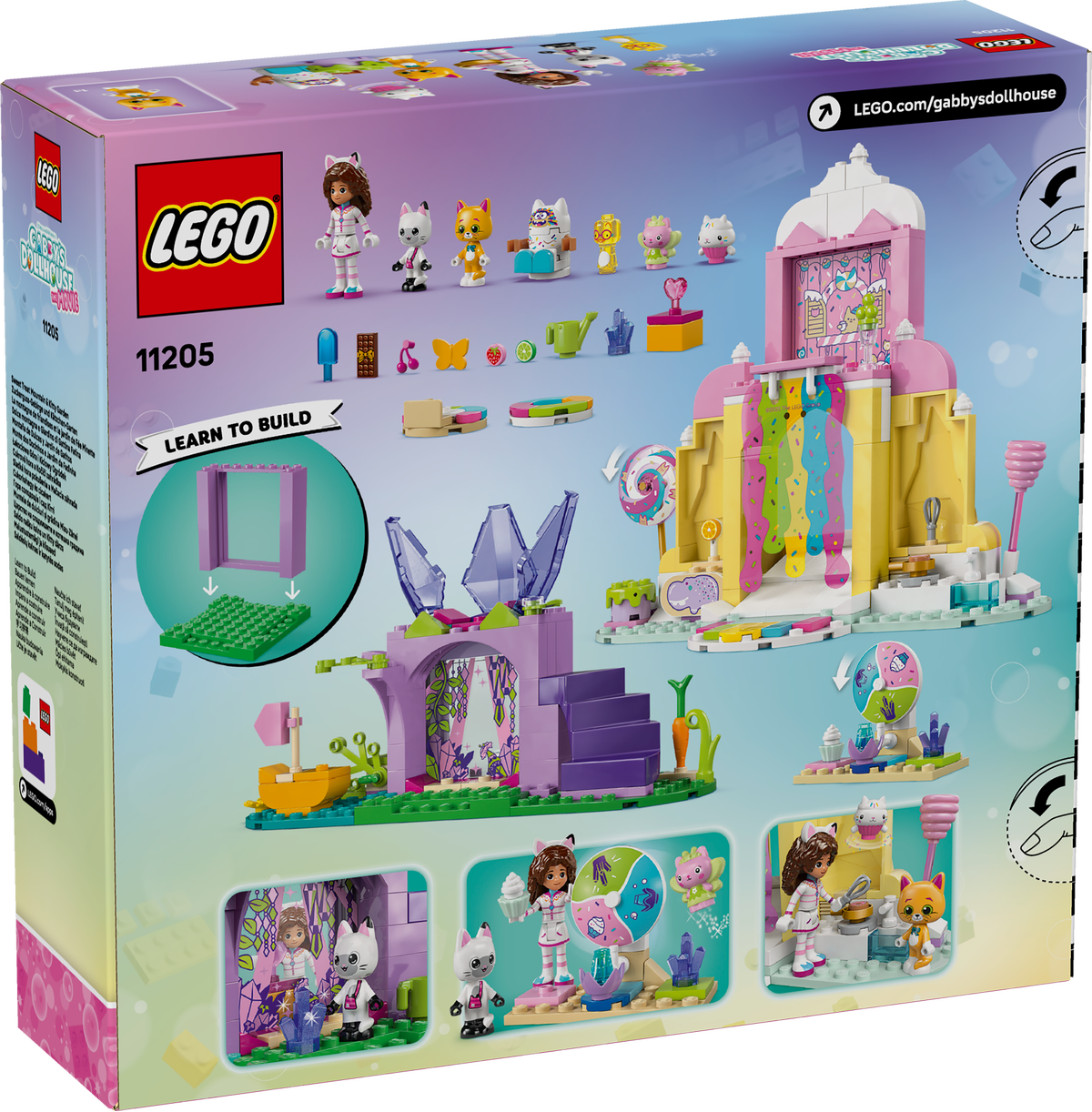 LEGO Gabby's Dollhouse 11205 Sweet Treat Mountain & Kitty Garden-3
