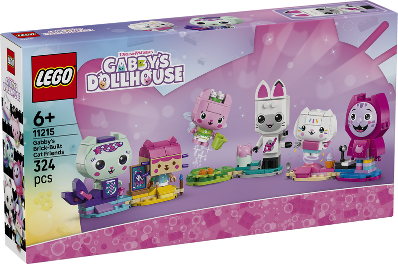 LEGO Gabby's Dollhouse 11215 Gabby's Brick-Built Cat Friends-2