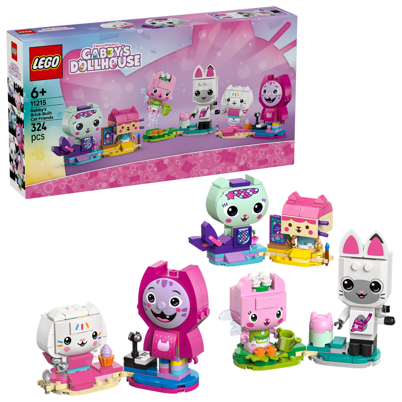 LEGO Gabby's Dollhouse 11215 Gabby's Brick-Built Cat Friends-1