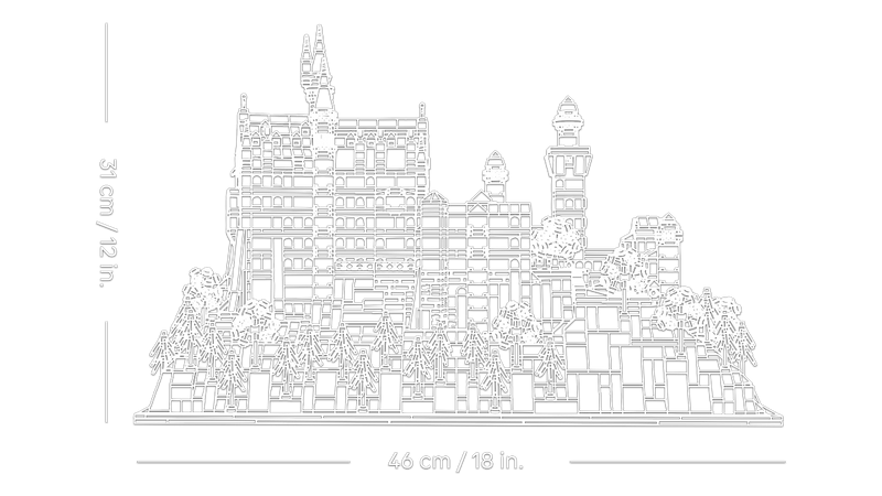 LEGO Architecture 21063 Neuschwanstein Castle-6