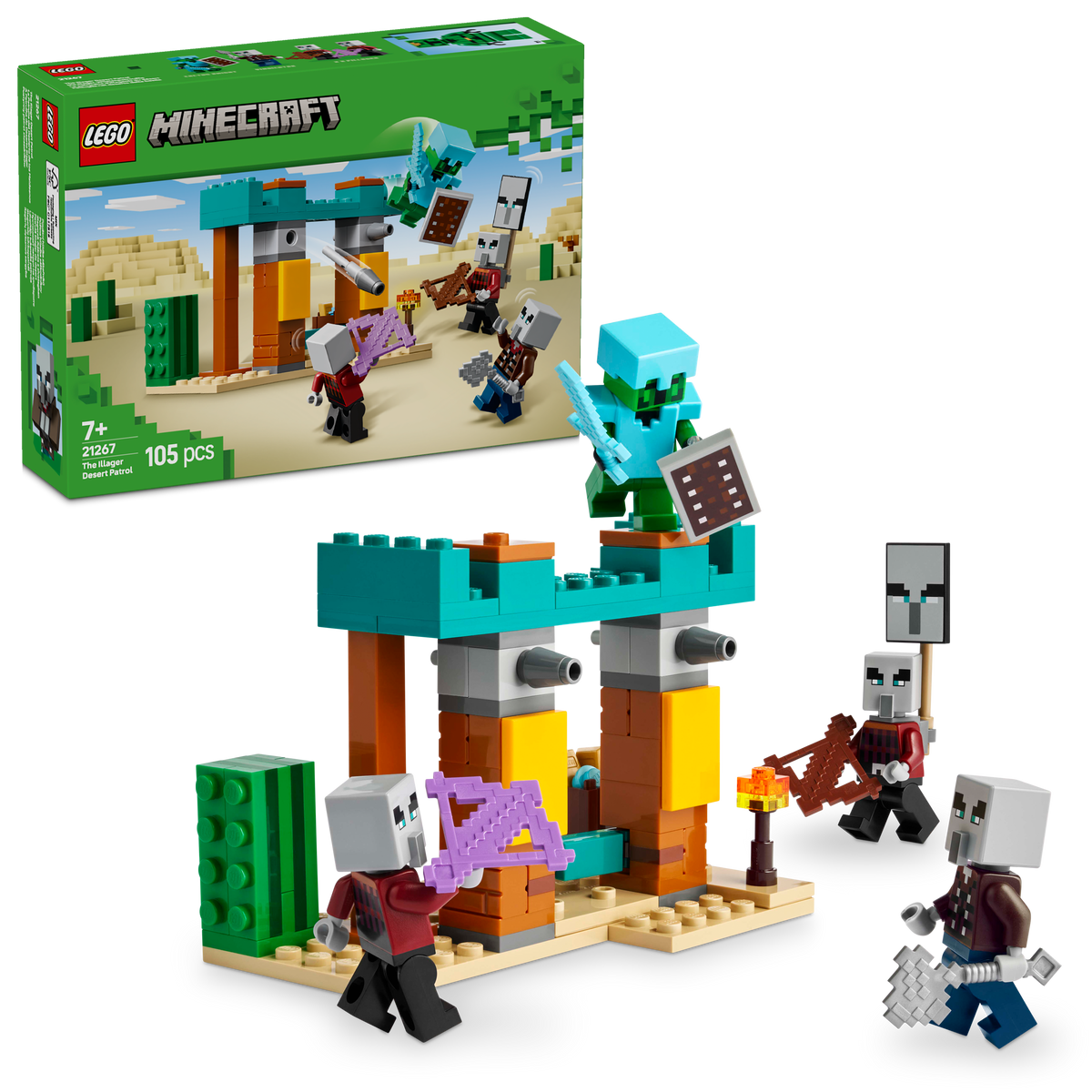 LEGO Minecraft 21267 The Illager Desert Patrol-1