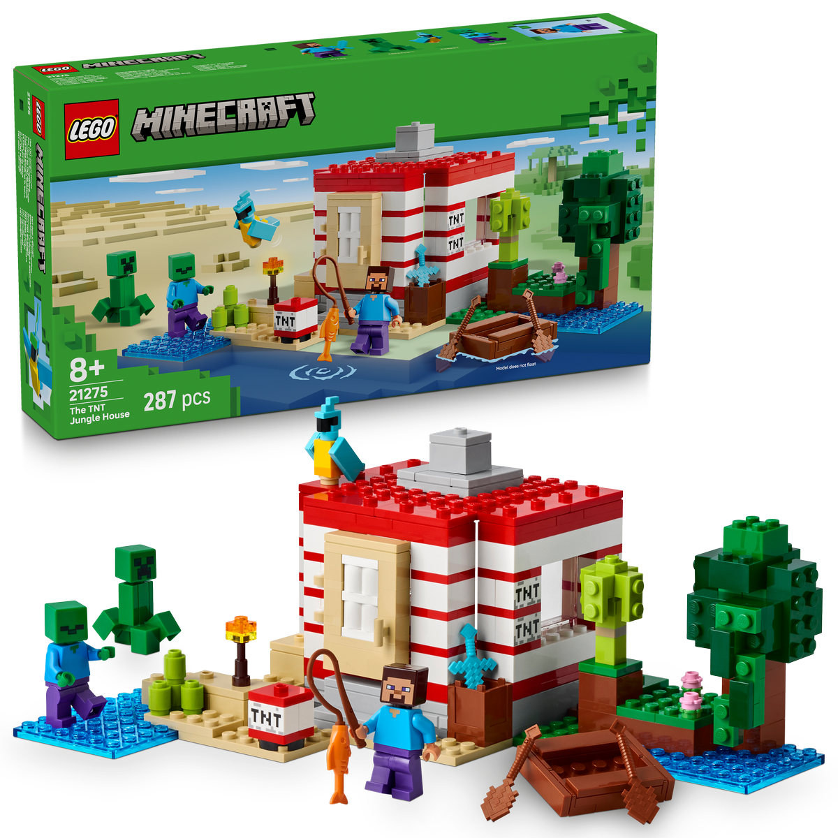 LEGO Minecraft 21275 The TNT Jungle House-1