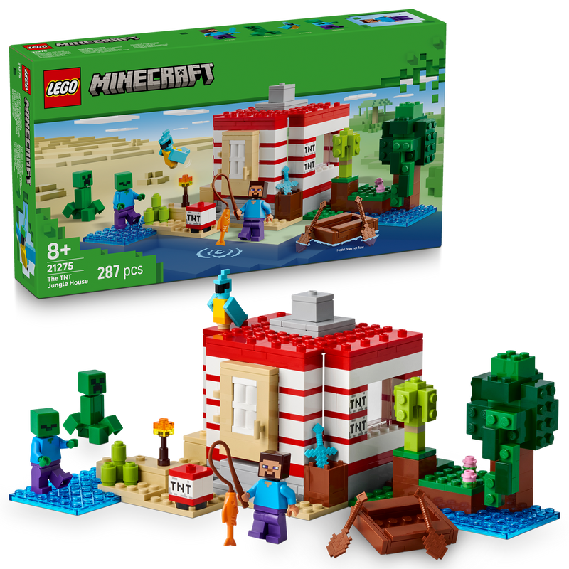 LEGO Minecraft 21275 The TNT Jungle House-1