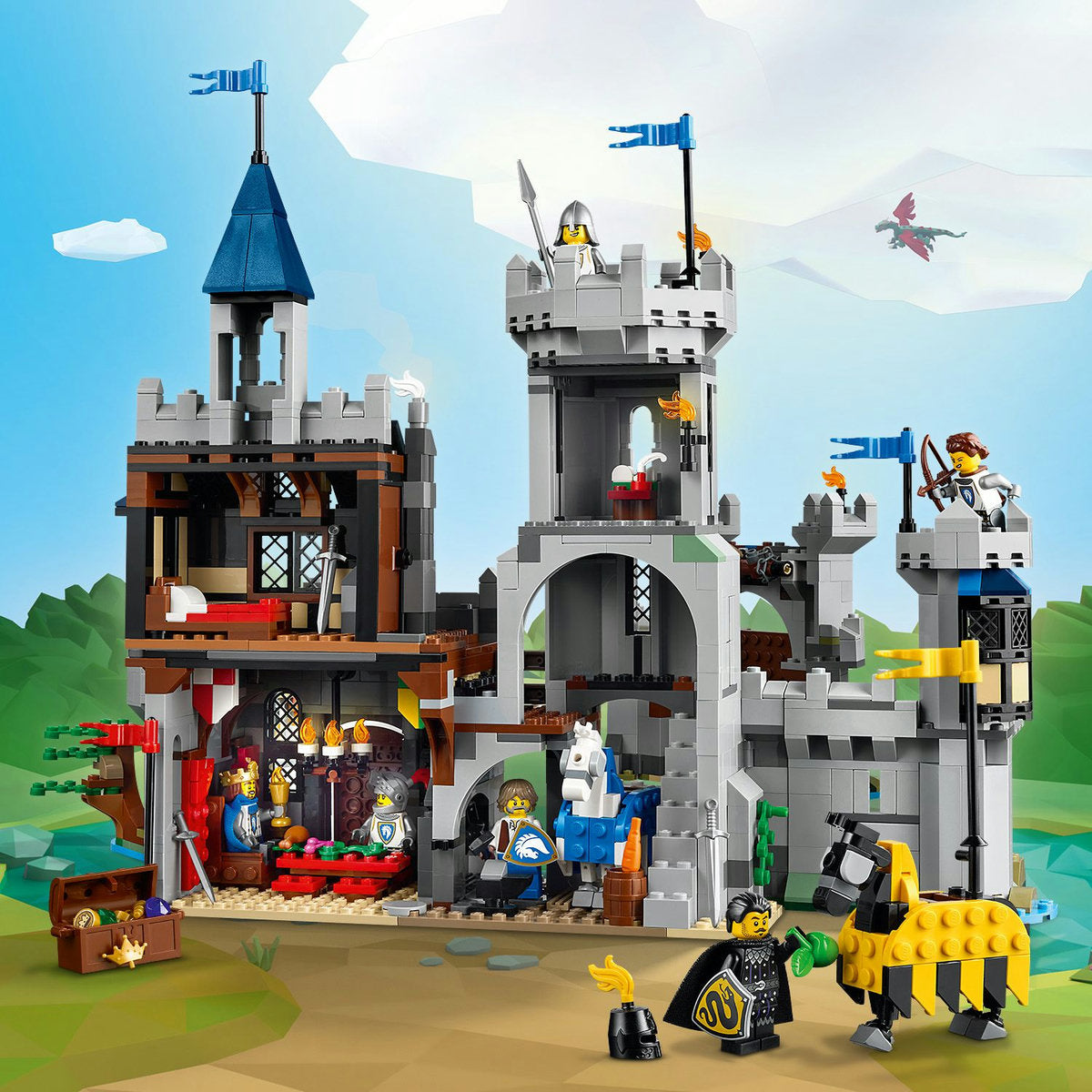 LEGO Creator 31168 Medieval Horse Knight Castle-4