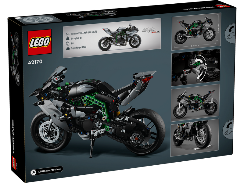 LEGO Technic 42170 Kawasaki Ninja H2R Motorcycle-3