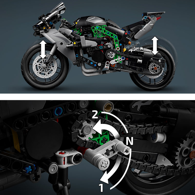 LEGO Technic 42170 Kawasaki Ninja H2R Motorcycle-6