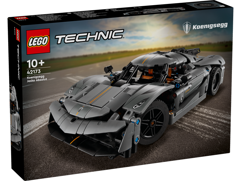 LEGO Technic 42173 Koenigsegg Jesko Absolut Gray Hypercar-2