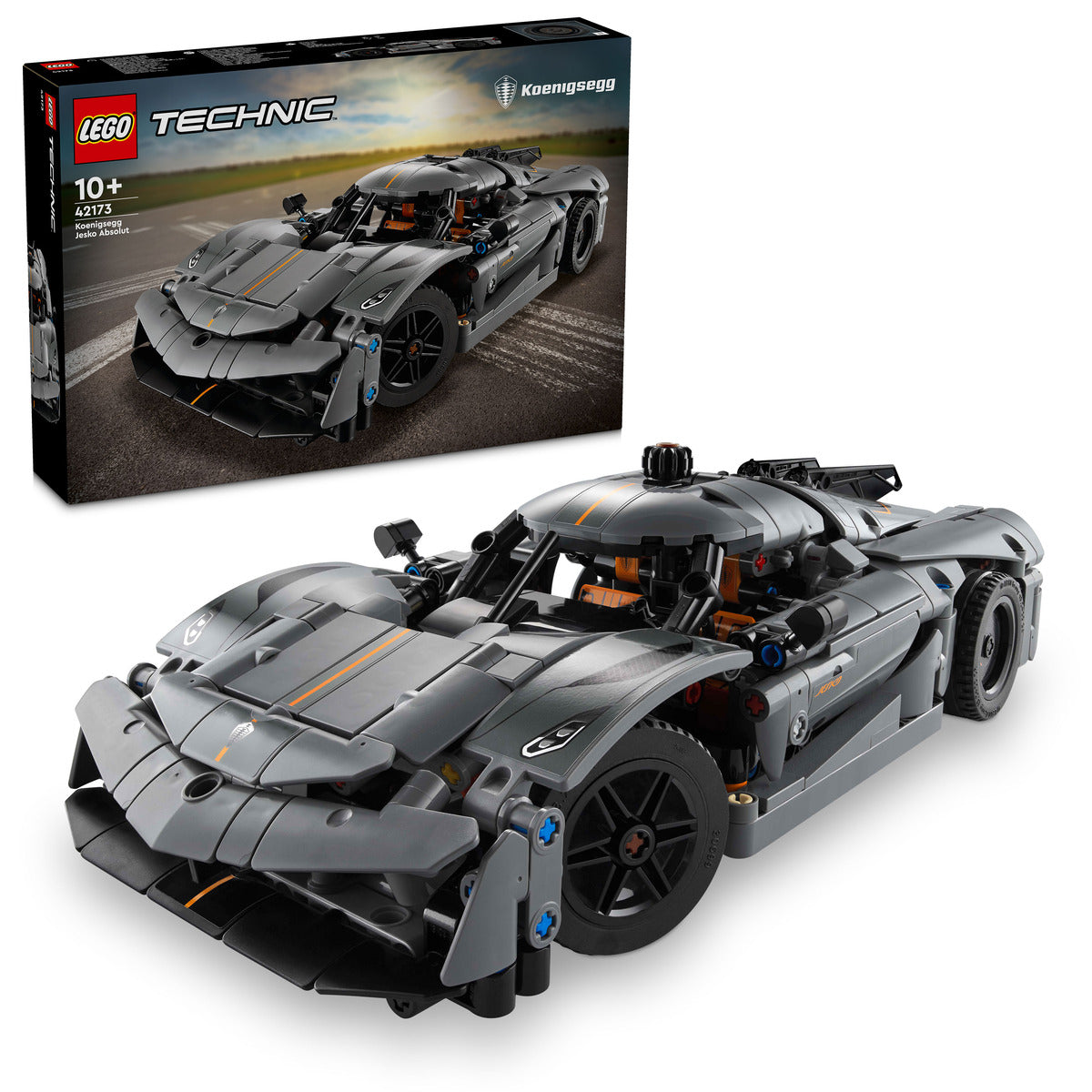 LEGO Technic 42173 Koenigsegg Jesko Absolut Gray Hypercar-1
