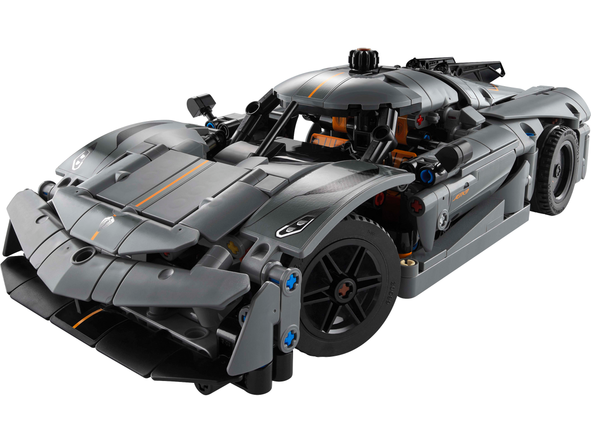 LEGO Technic 42173 Koenigsegg Jesko Absolut Gray Hypercar-4