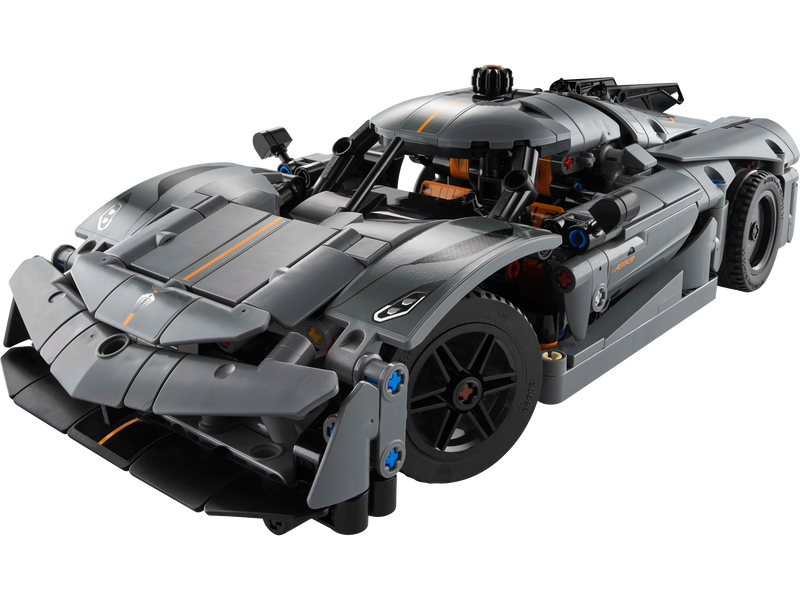 LEGO Technic 42173 Koenigsegg Jesko Absolut Gray Hypercar-4