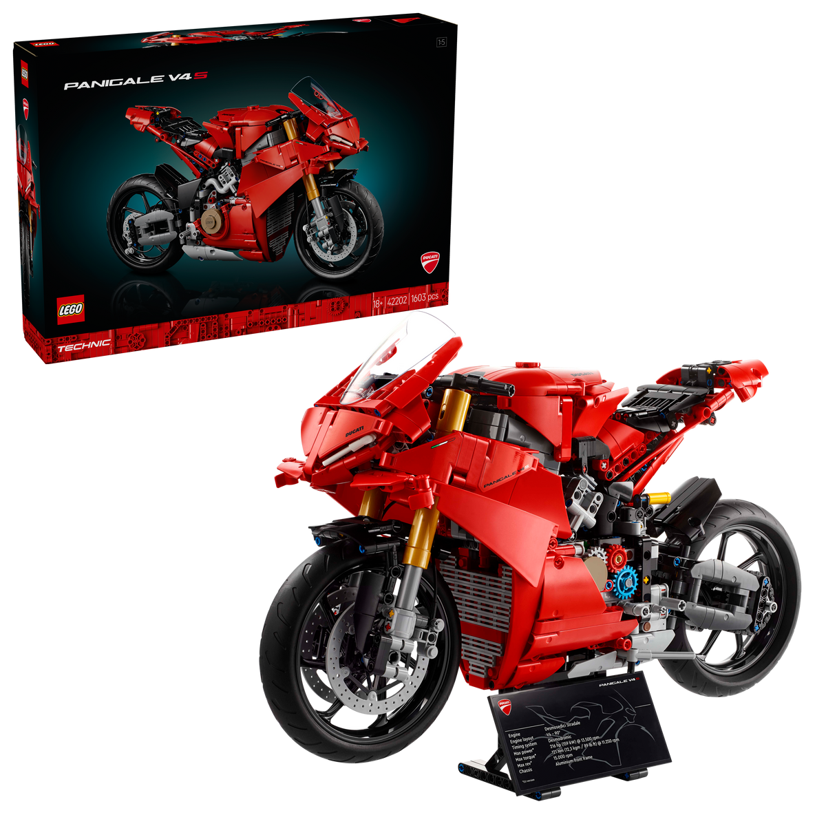LEGO Technic 42202 Ducati Panigale V4 S Motorcycle-1
