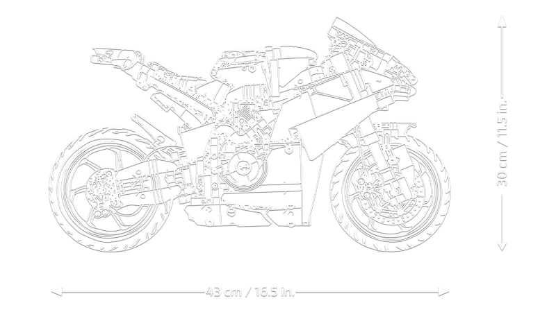 LEGO Technic 42202 Ducati Panigale V4 S Motorcycle-7