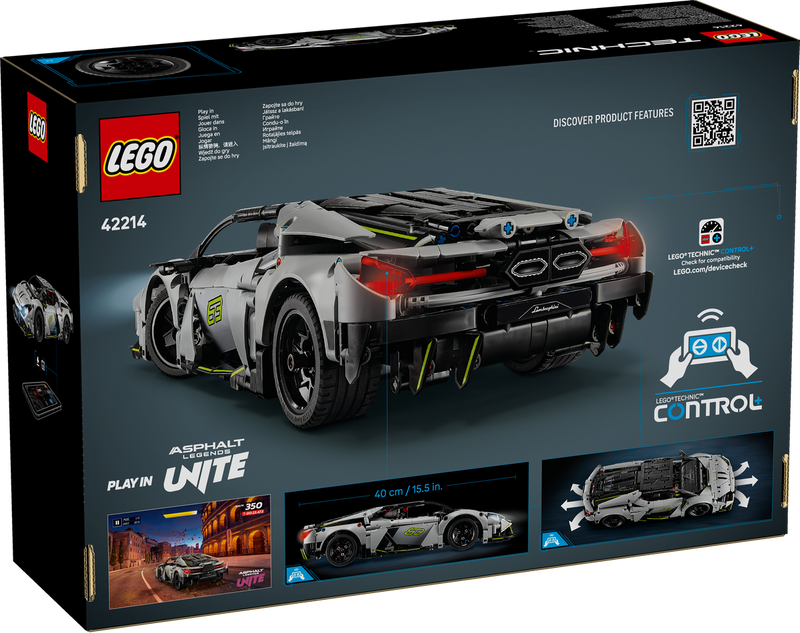 LEGO Technic 42214 Lamborghini Revuelto Super Sports Car-3
