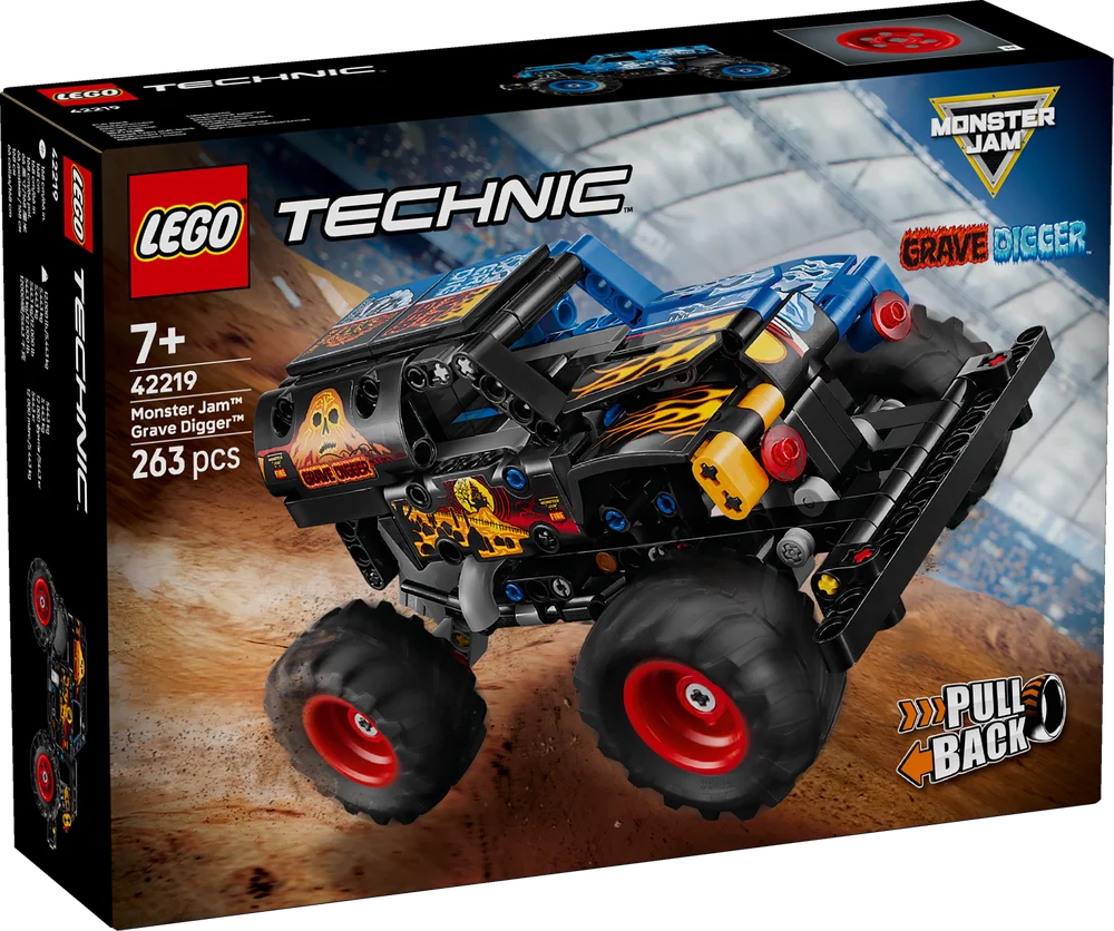 LEGO Technic 42219 Monster Jam Grave Digger Fire and Ice-2