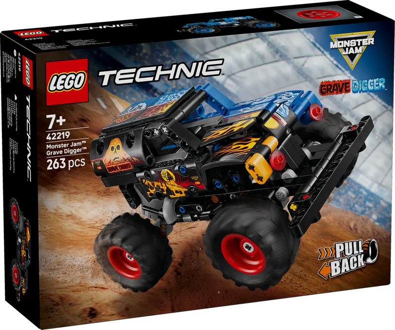 LEGO Technic 42219 Monster Jam Grave Digger Fire and Ice-2