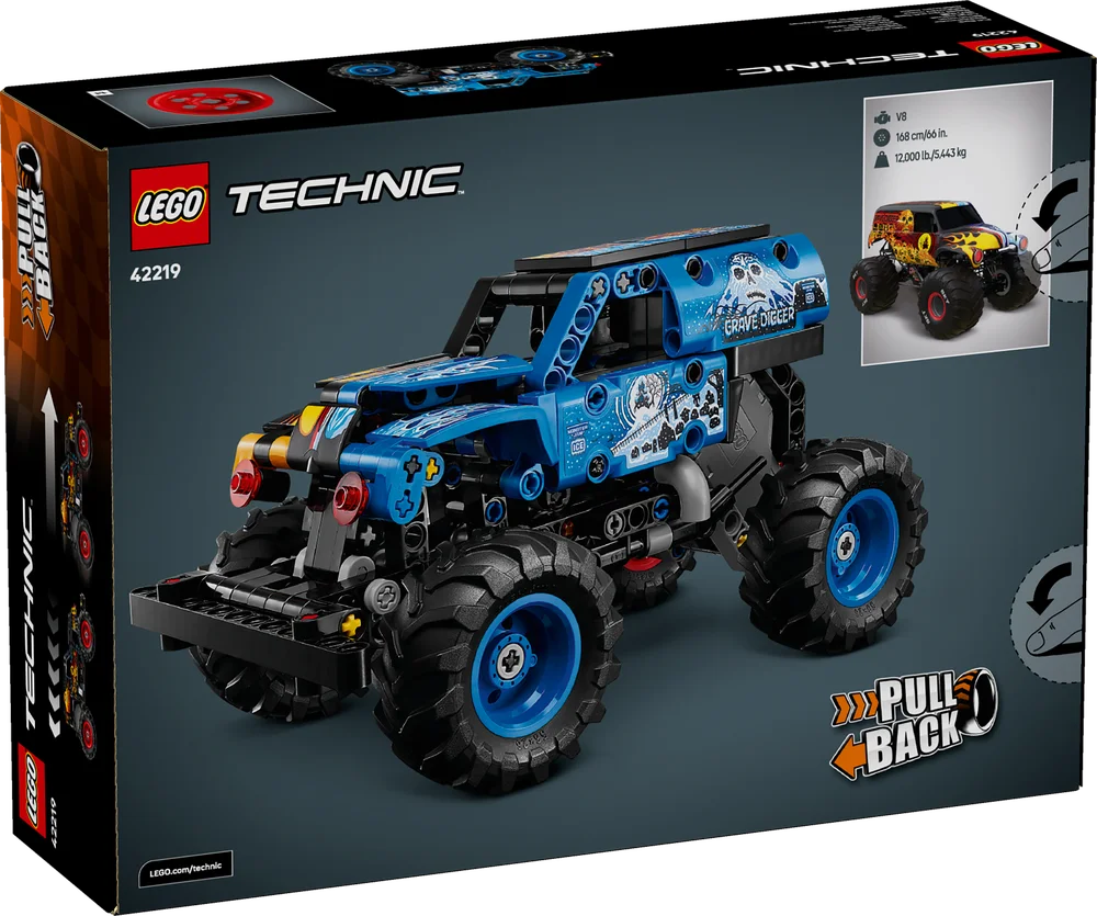 LEGO Technic 42219 Monster Jam Grave Digger Fire and Ice-4