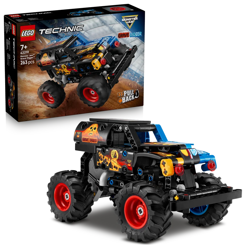 LEGO Technic 42219 Monster Jam Grave Digger Fire and Ice-1