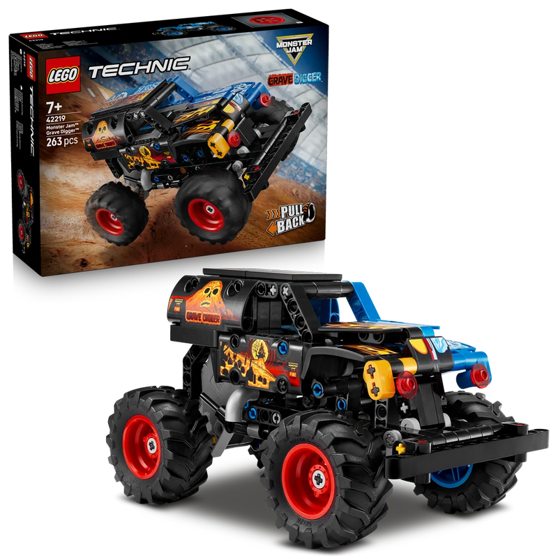LEGO Technic 42219 Monster Jam Grave Digger Fire and Ice-1