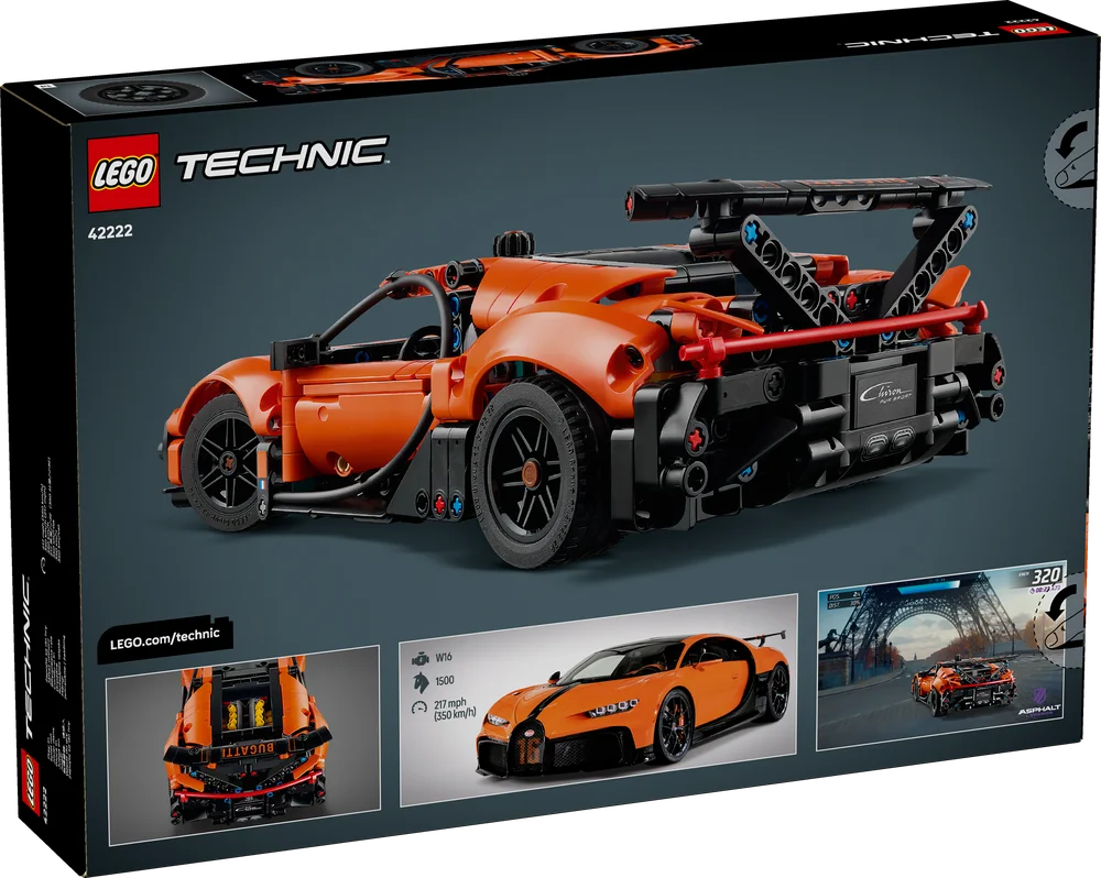 LEGO Technic 42222 Bugatti Chiron Pur Sport Hypercar-4