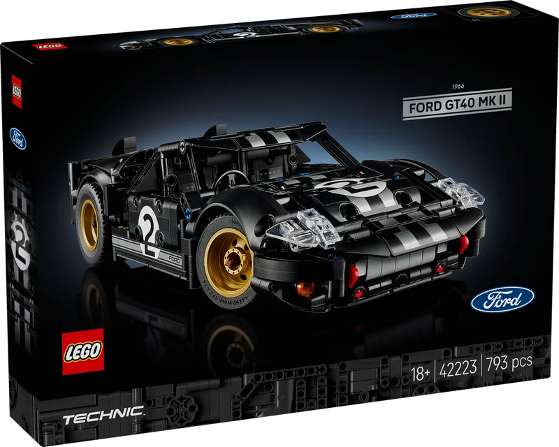 LEGO Technic 42223 1966 Ford GT40 MKII Race Car-2