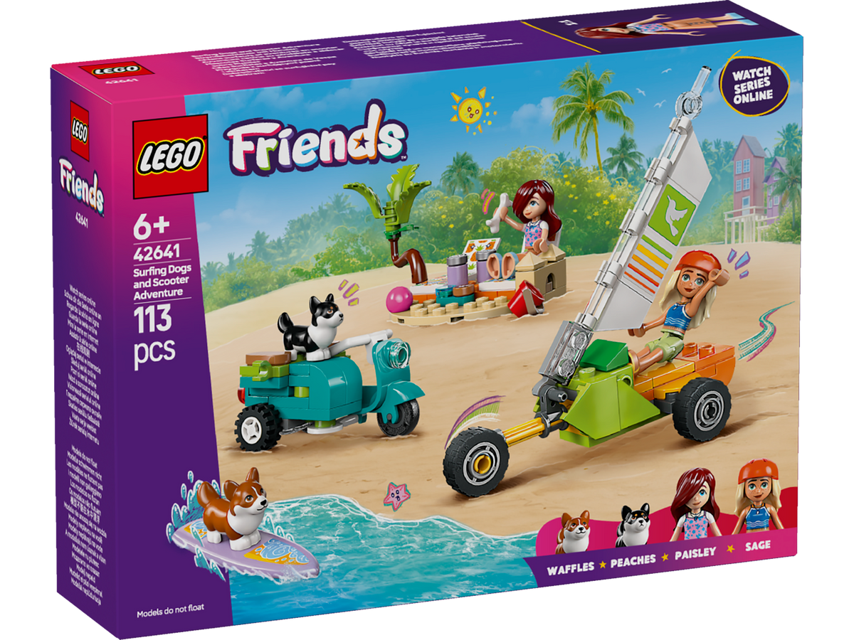 LEGO Friends 42641 Surfing Dogs and Scooter Adventure-2