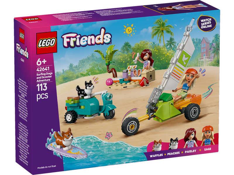 LEGO Friends 42641 Surfing Dogs and Scooter Adventure-2