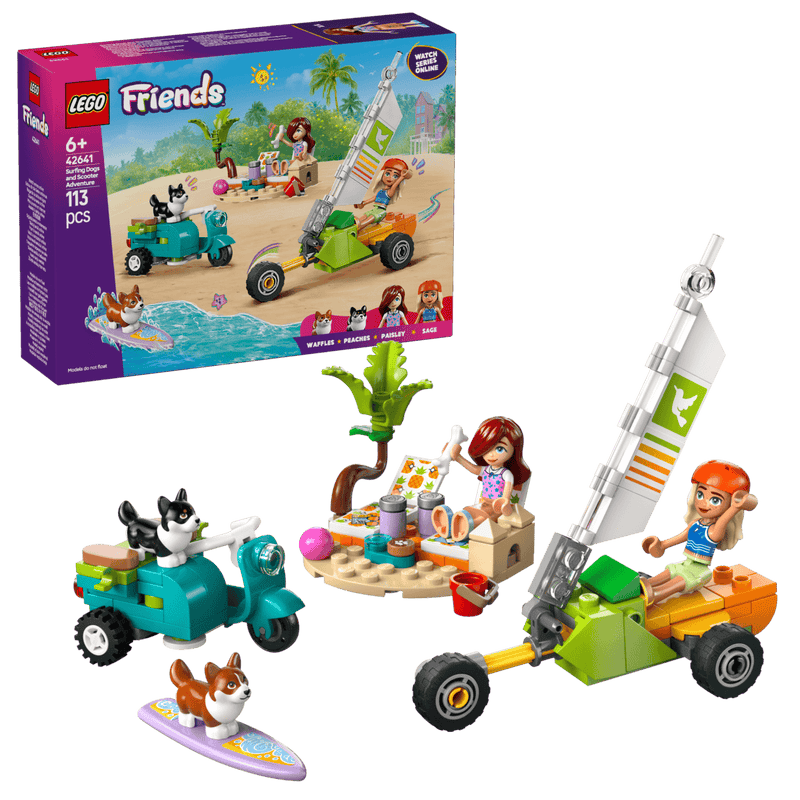 LEGO Friends 42641 Surfing Dogs and Scooter Adventure-1