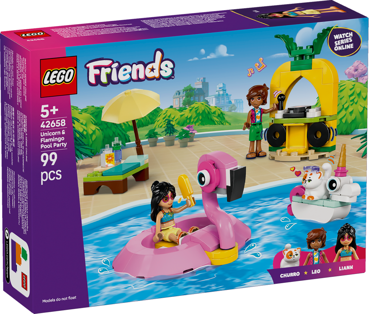 LEGO Friends 42658 Unicorn & Flamingo Pool Party-2