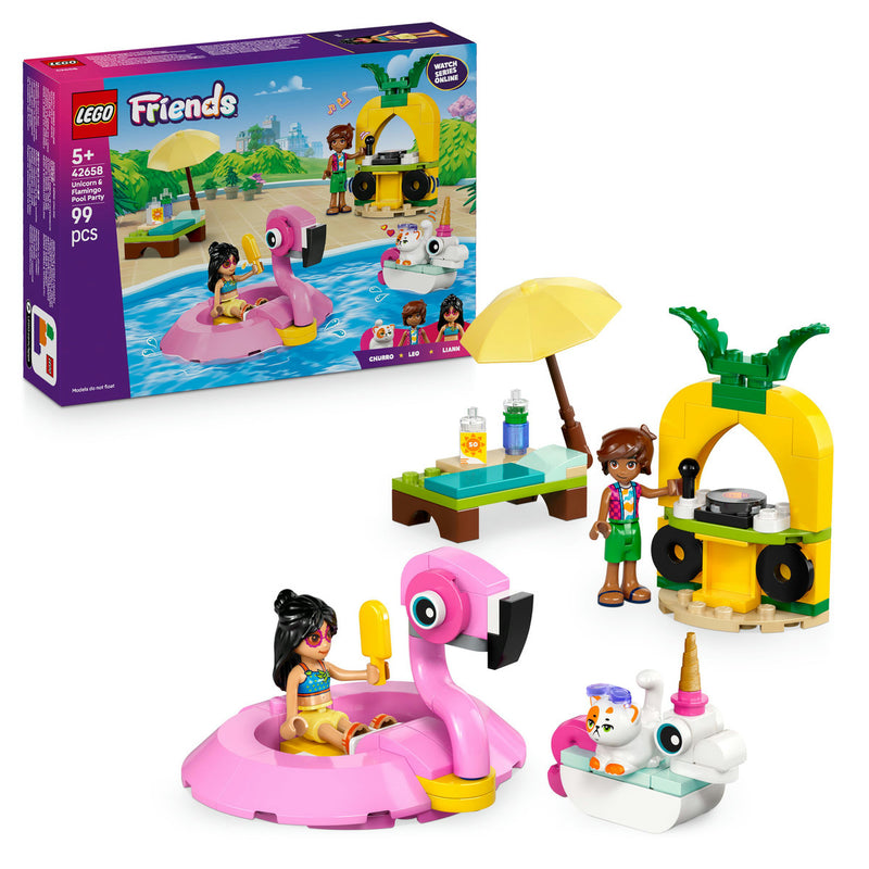 LEGO Friends 42658 Unicorn & Flamingo Pool Party-1