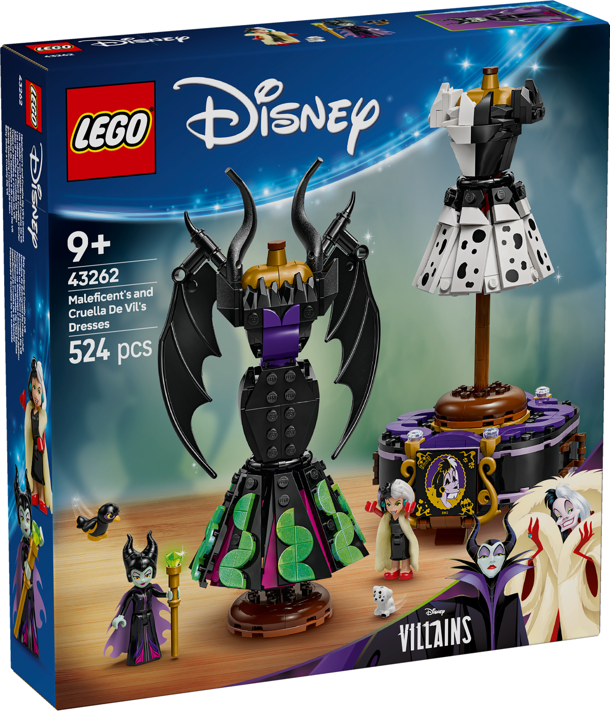 LEGO Disney Princess 43262 Maleficent's and Cruella De Vil's Dresses-2