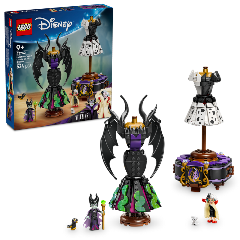 LEGO Disney Princess 43262 Maleficent's and Cruella De Vil's Dresses-1