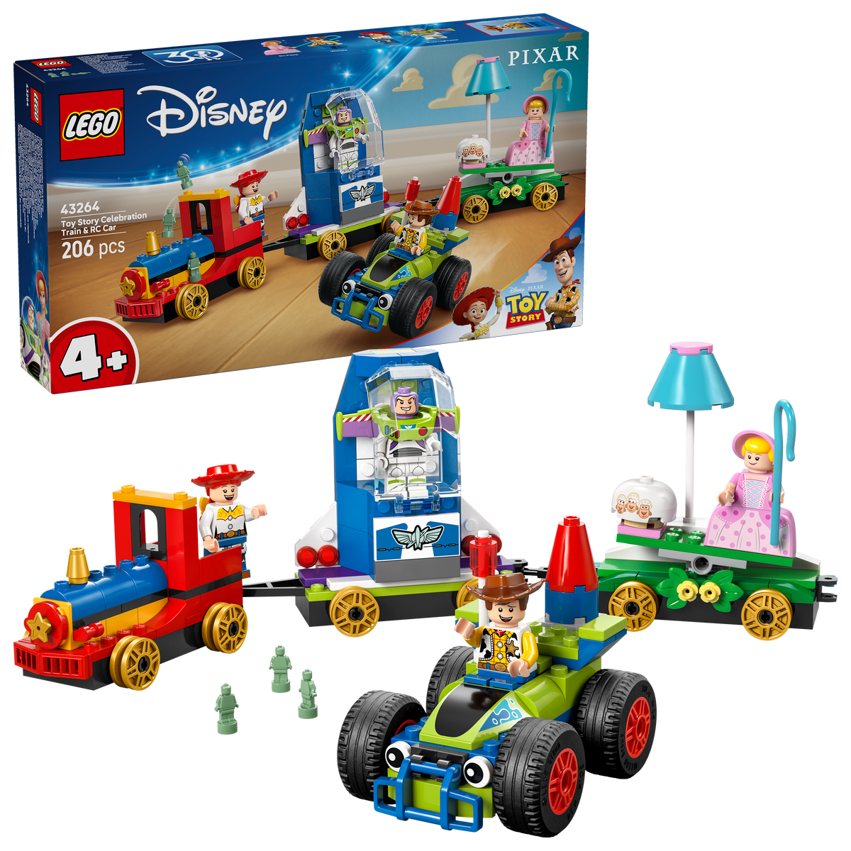 LEGO Disney Pixar 43264 Toy Story Celebration Train & RC Car-1