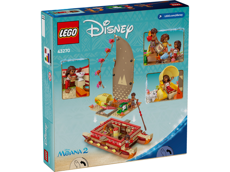 LEGO Disney Princess 43270 Moana's Adventure Canoe-3