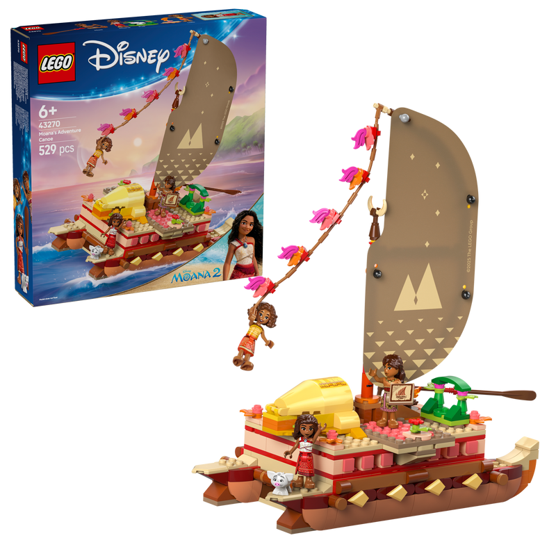 LEGO Disney Princess 43270 Moana's Adventure Canoe-1