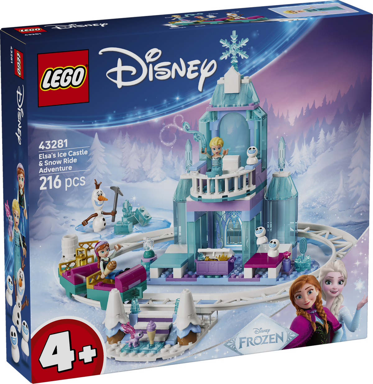 LEGO Disney 43281 Elsa's Ice Castle & Snow Ride Adventure-2