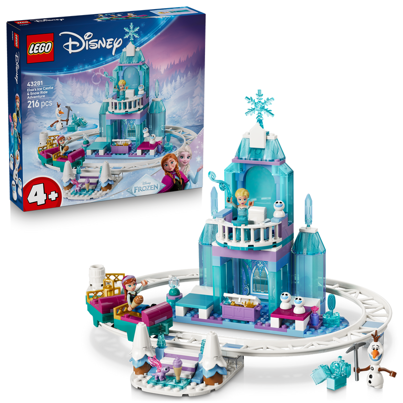 LEGO Disney 43281 Elsa's Ice Castle & Snow Ride Adventure-1