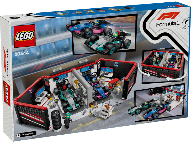 LEGO City 60444 F1 Garage & Mercedes-AMG & Alpine Cars-3