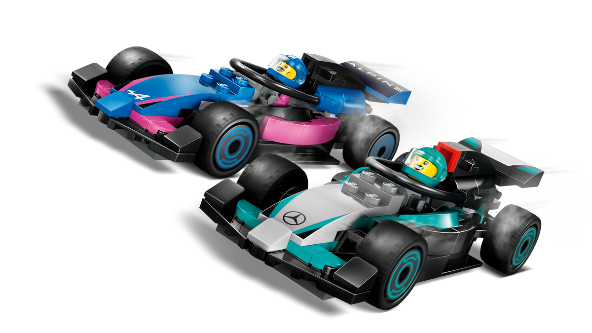 LEGO City 60444 F1 Garage & Mercedes-AMG & Alpine Cars-5