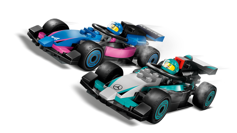 LEGO City 60444 F1 Garage & Mercedes-AMG & Alpine Cars-5