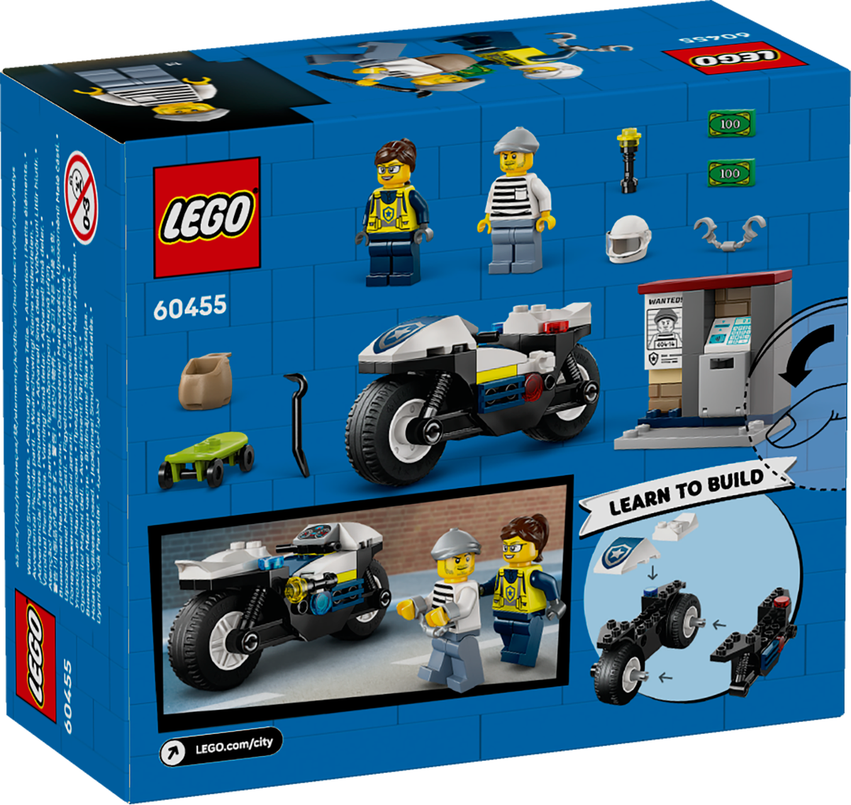 LEGO City 60455 Police Motorcycle Chase-3