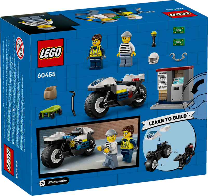 LEGO City 60455 Police Motorcycle Chase-3
