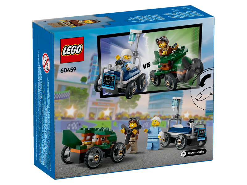 LEGO City 60459 Airplane vs. Hospital Bed Race Car Pack-3