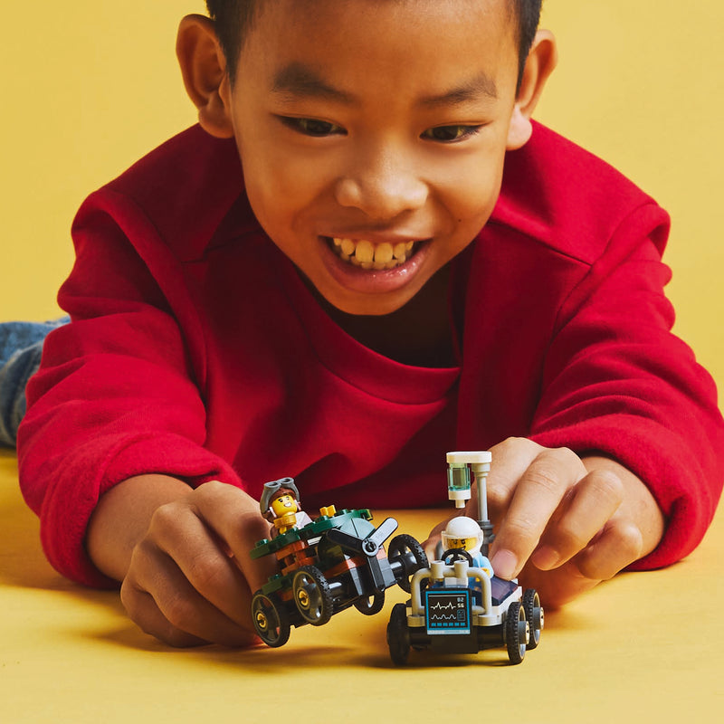 LEGO City 60459 Airplane vs. Hospital Bed Race Car Pack-6